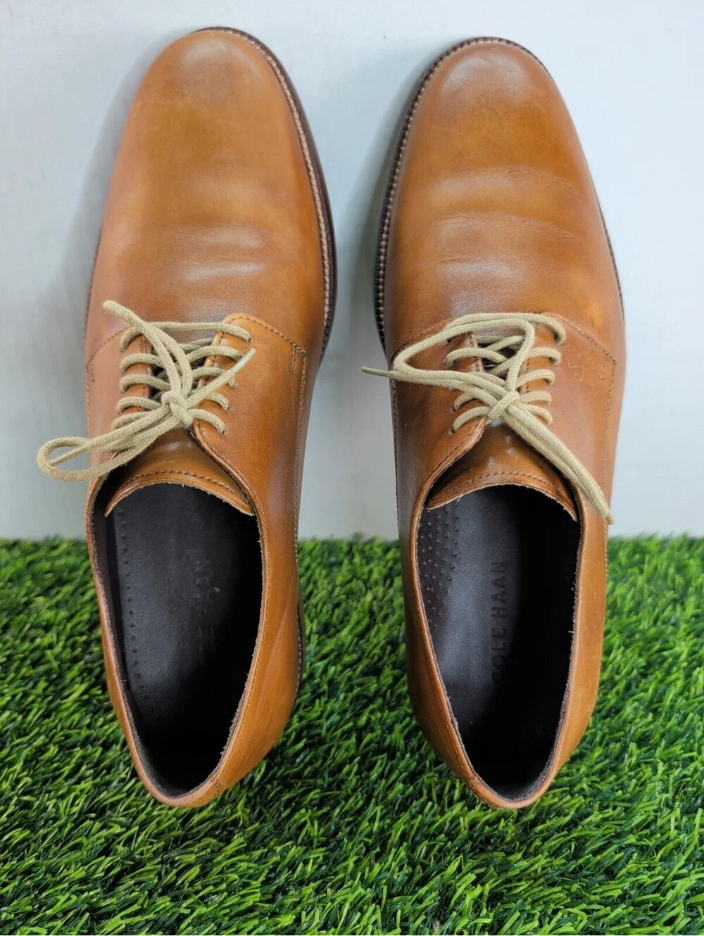 Cole Haan Men's Williams Plain Toe Leather Oxford Dress Shoes SZ 9M C12206 FB16